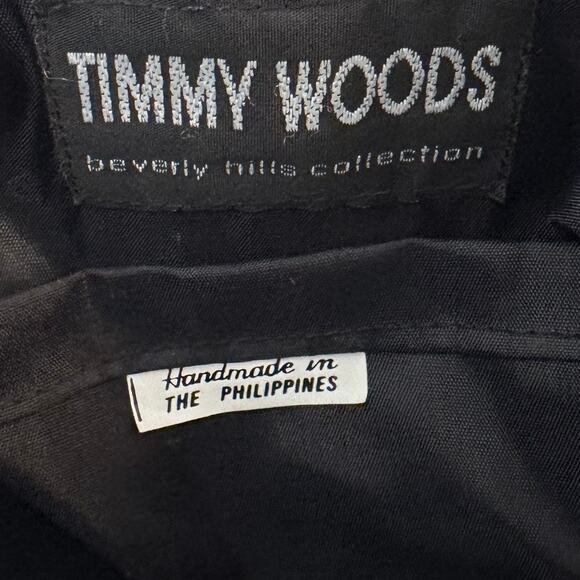 Timmy Woods Stars and Moon Wood Clutch Minaudiere Crossbody Bag Gold Black - Picture 11 of 14